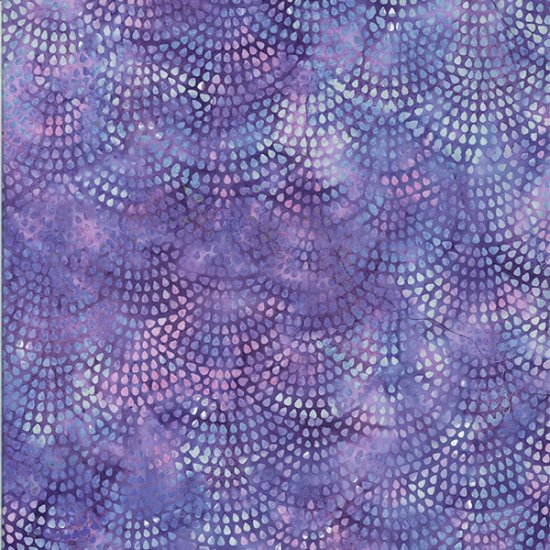 Hoffman Bali Batik dotty scallop orchid quilting cotton