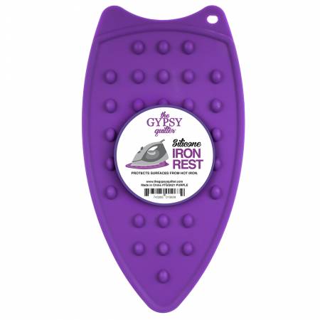 The Gypsy Quilter purple silicone iron rest