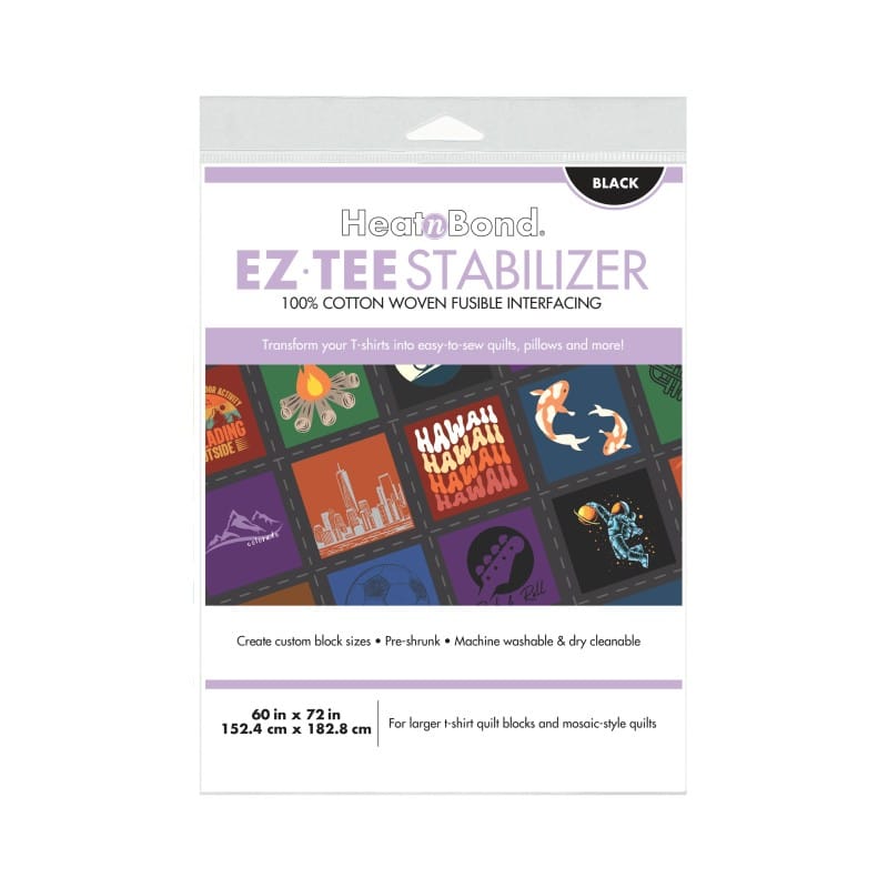 EZ-TEE Woven Fusible Stabilizer Pack (Black), 60 in x 72 in
