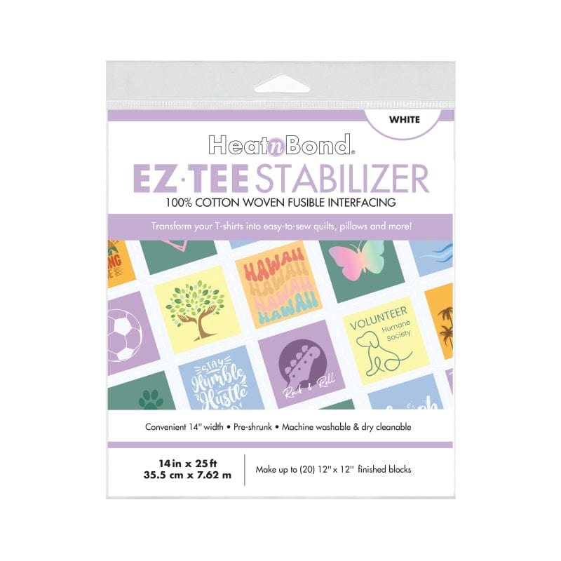 EZ-TEE Woven Fusible Stabilizer Pack (White), 14 in x 25 ft