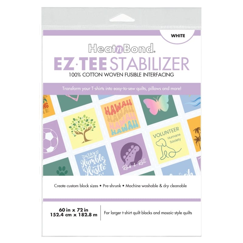 EZ-TEE Woven Fusible Stabilizer Pack (White), 60 in x 72 in