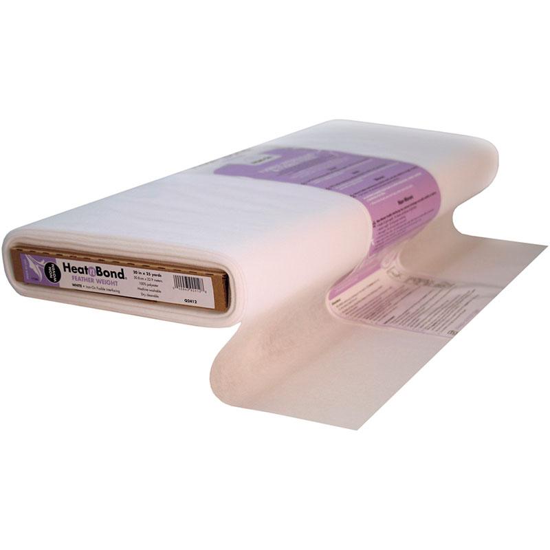 HeatnBond Feather Weight Non-Woven Fusible, White 20 in