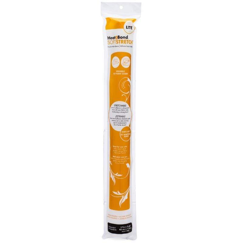 HeatnBond Soft Stretch Lite Iron-On Adhesive Roll, 17 in x 2 yds