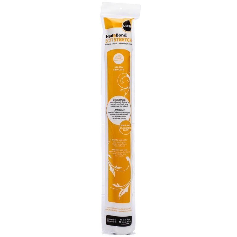 HeatnBond Soft Stretch Ultra Iron-On Adhesive Roll, 17 in x 2 yds