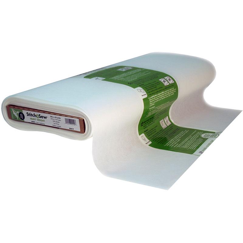 StitchnSew Tear-Away Heavy Weight Non-Woven Sew-In Stabilizer, 20 in