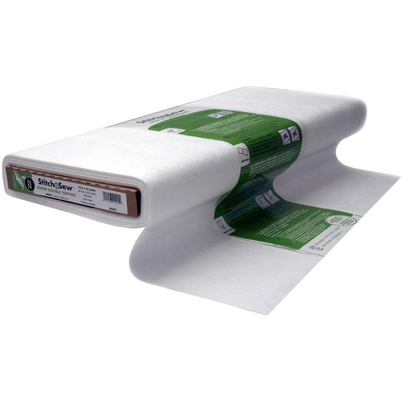 StitchnSew Wash Away Water-Soluble Non-Woven Sew-In Topping, 19 in