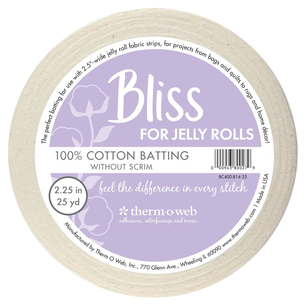Bliss for Jelly Rolls 100% Cotton 2.25 in x 25 yd