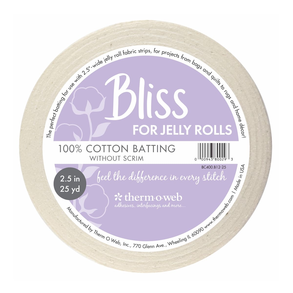 Bliss for Jelly Rolls 100% Cotton 2.5 in x 25 yd