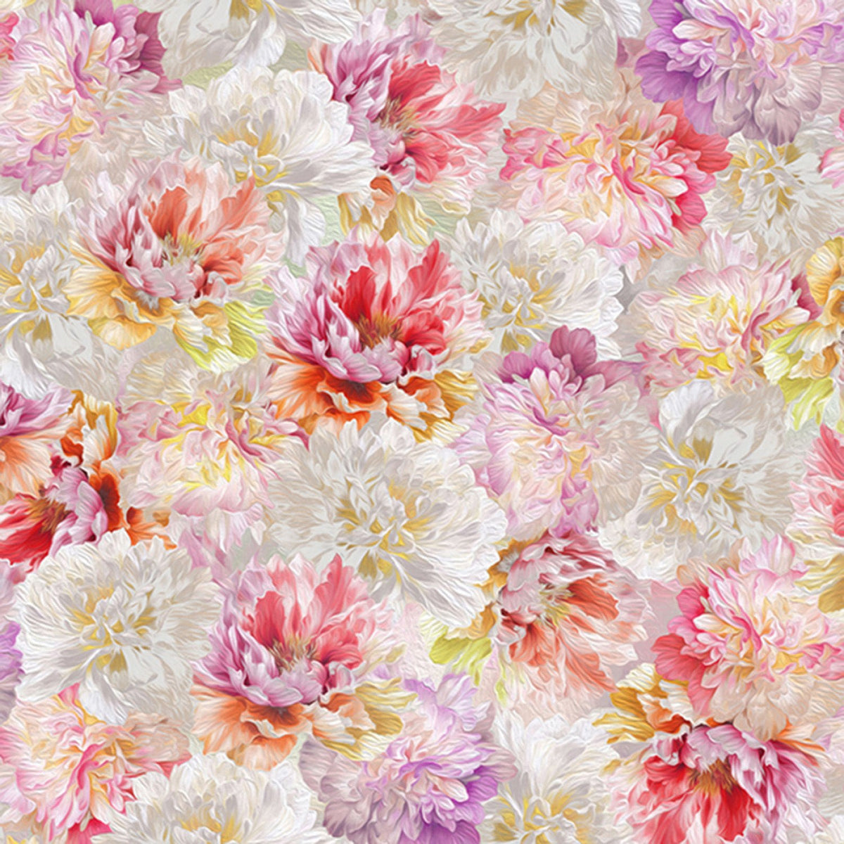 Hoffman California Fabrics Fabric Wildflowers Spring Cotton 44"/45" Fabric Per Yard