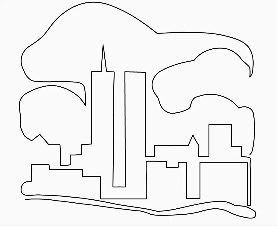 Twin Towers Block - Linda's Electric Quilters