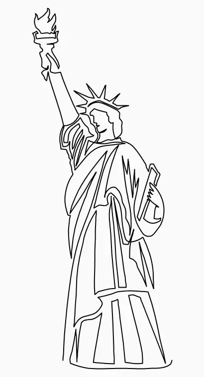 Statue of Liberty Block - Linda's Electric Quilters