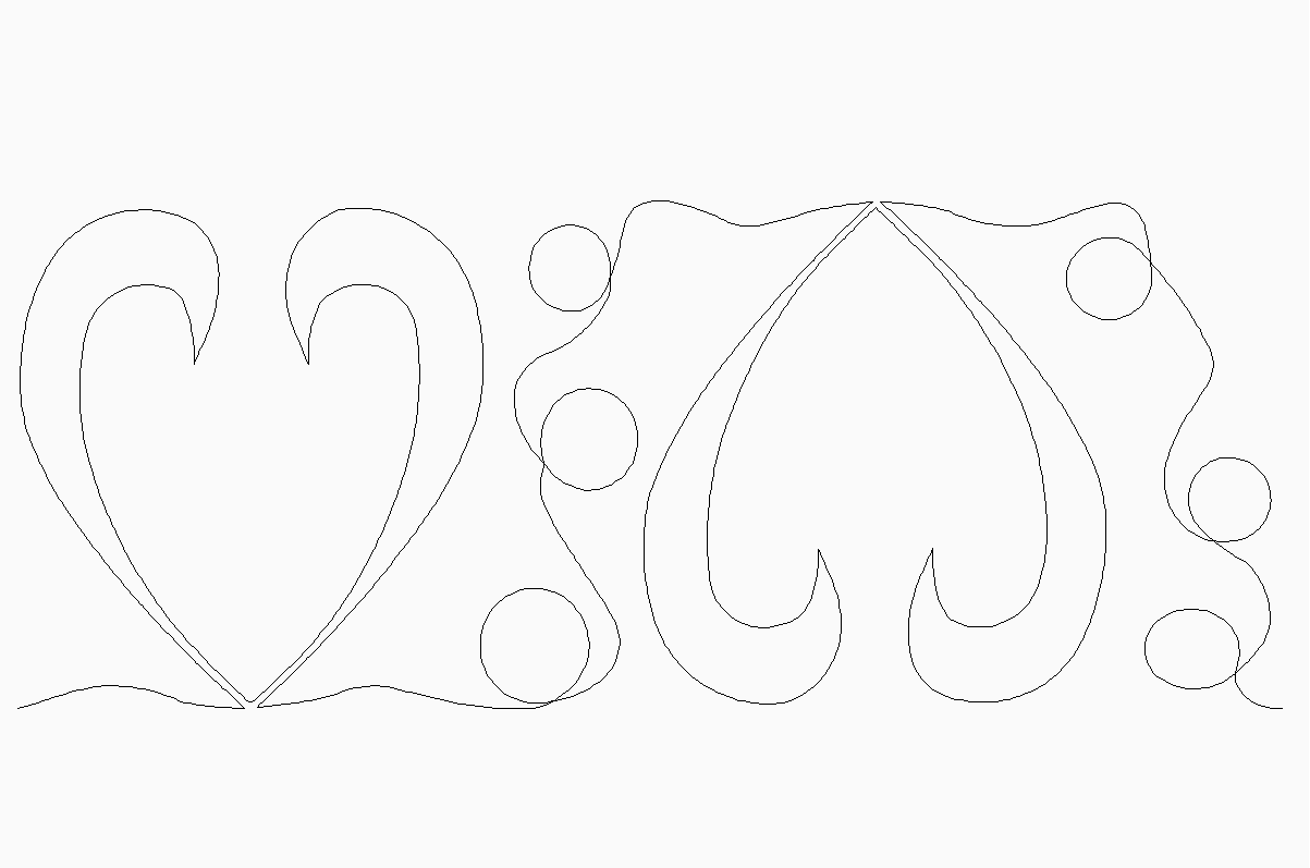 Heart Play E2E - Linda's Electric Quilters