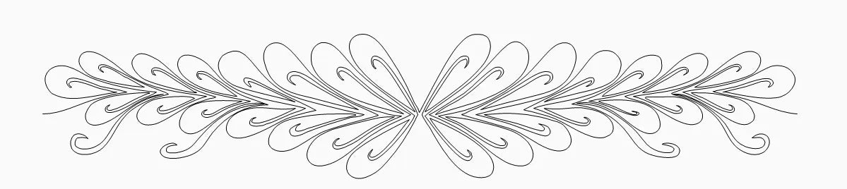 Feathered Tide Border - Linda's Electric Quilters