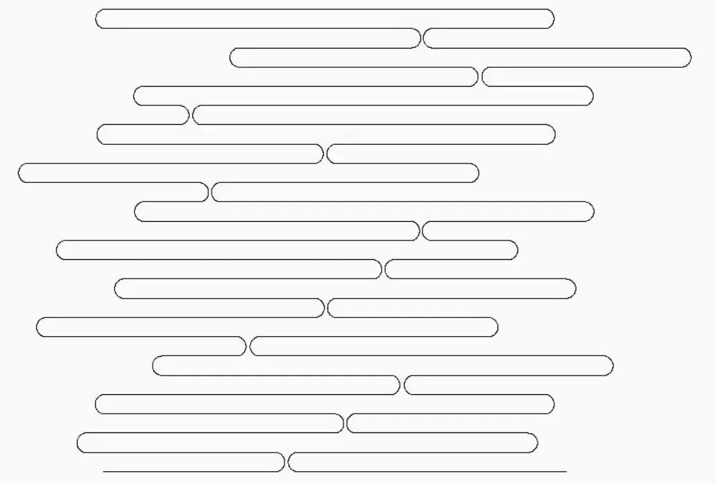 Interlocking Lines Curved Random E2E - Linda's Electric Quilters