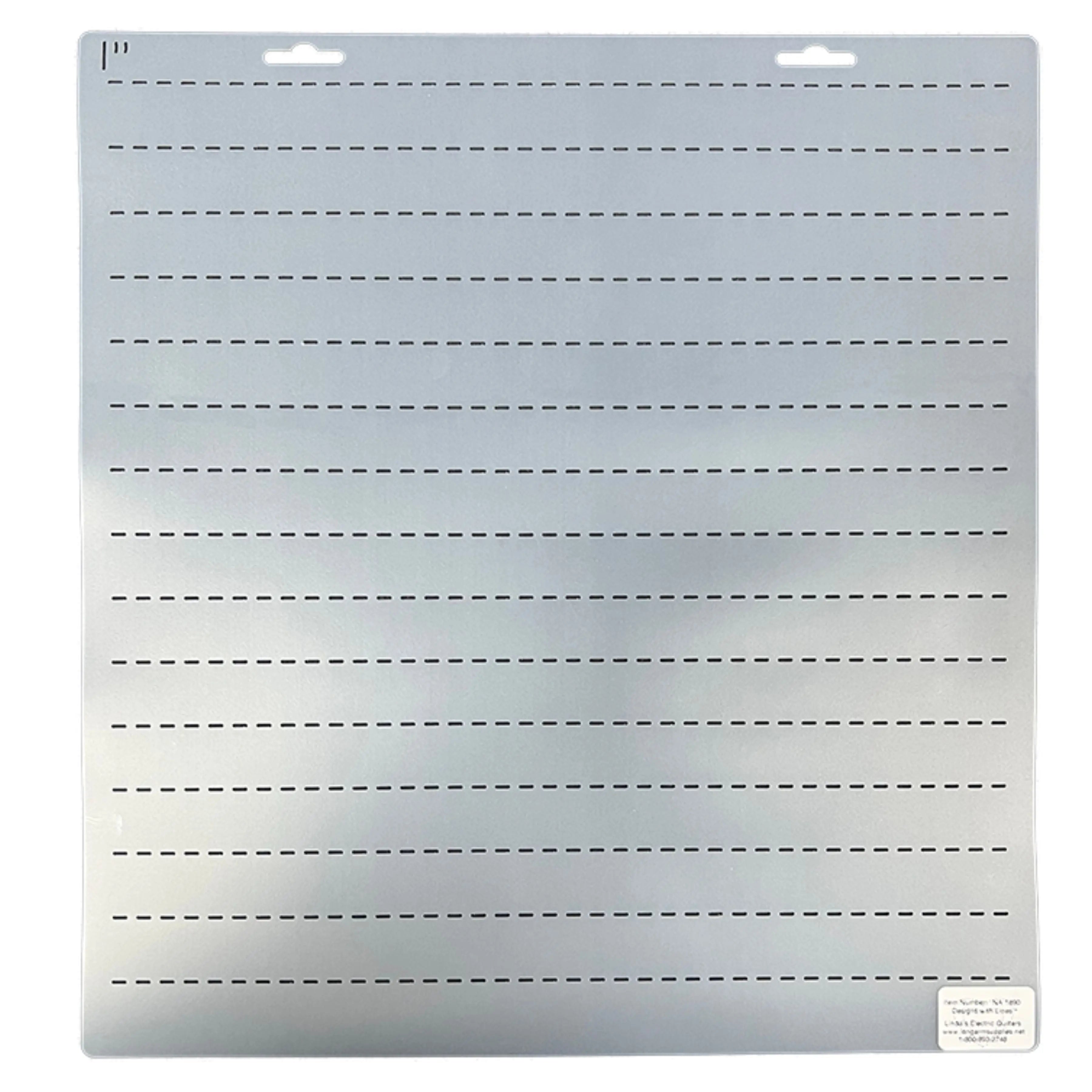 1890 1" Straight Lines 14" Stencil - Linda's Electric Quilters