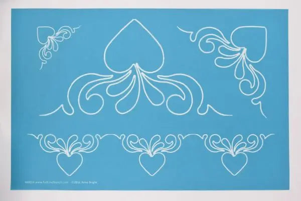 60014 Hippy 9", 6", 3" Stencil - Linda's Electric Quilters
