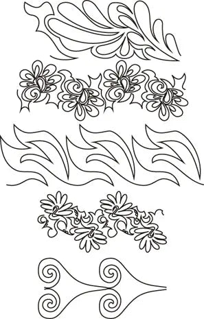 701 Roll 1 Pantograph by Linda V. Taylor - Linda's Electric Quilters