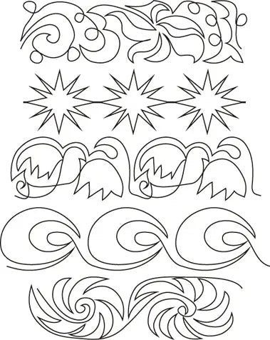 703 Roll 3 Pantograph by Linda V. Taylor - Linda's Electric Quilters