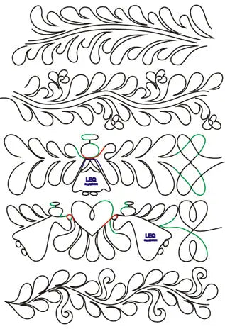 705 Roll 5 Pantograph by Linda V. Taylor - Linda's Electric Quilters