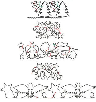 707 Roll 7 Pantograph by Linda V. Taylor - Linda's Electric Quilters