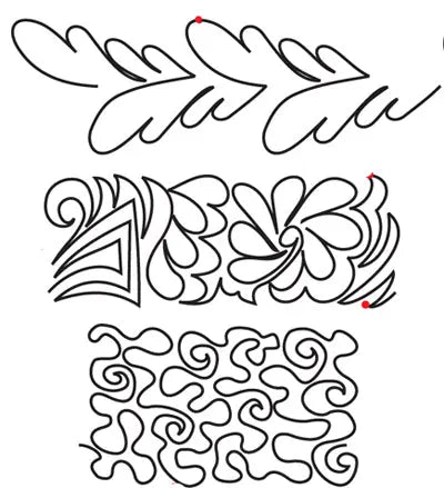 800 Combo Pantograph by Linda V. Taylor - Linda's Electric Quilters