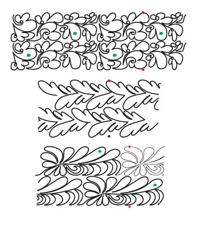 803 Combo Pantograph by Linda V. Taylor - Linda's Electric Quilters