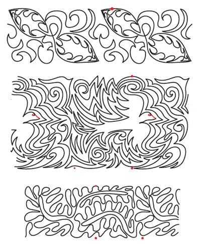 804 Combo Pantograph by Linda V. Taylor - Linda's Electric Quilters