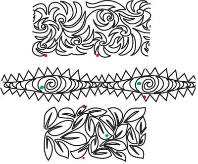 807 Combo Pantograph by Linda V. Taylor - Linda's Electric Quilters