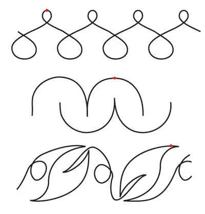 809 Combo Pantograph by Linda V. Taylor - Linda's Electric Quilters