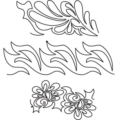 810 Combo Pantograph by Linda V. Taylor - Linda's Electric Quilters