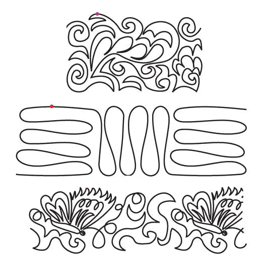 813 Combo Pantograph by Linda V. Taylor - Linda's Electric Quilters