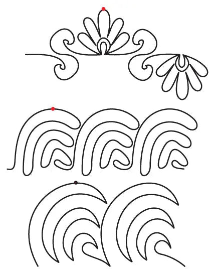 815 Combo Pantograph by Linda V. Taylor - Linda's Electric Quilters