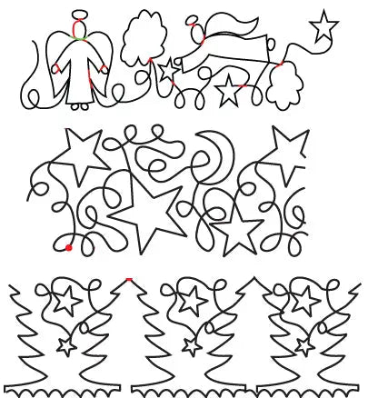 816 Combo Pantograph by Linda V. Taylor - Linda's Electric Quilters