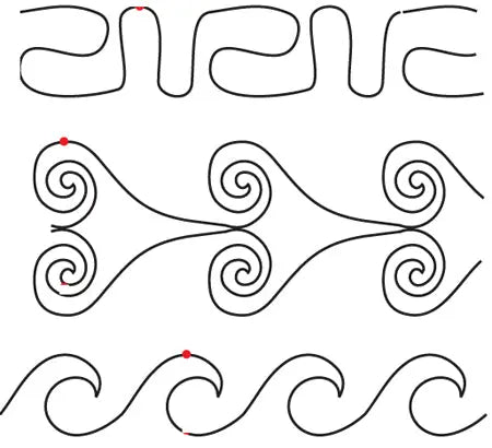 819 Combo Pantograph by Linda V. Taylor - Linda's Electric Quilters