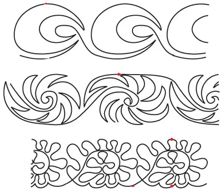 821 Combo Pantograph by Linda V. Taylor - Linda's Electric Quilters