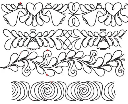 822 Combo Pantograph by Linda V. Taylor - Linda's Electric Quilters