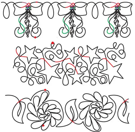 823 Combo Pantograph by Linda V. Taylor - Linda's Electric Quilters