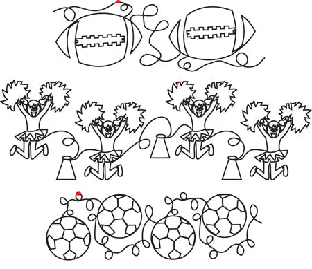 826 Combo Pantograph by Linda V. Taylor - Linda's Electric Quilters