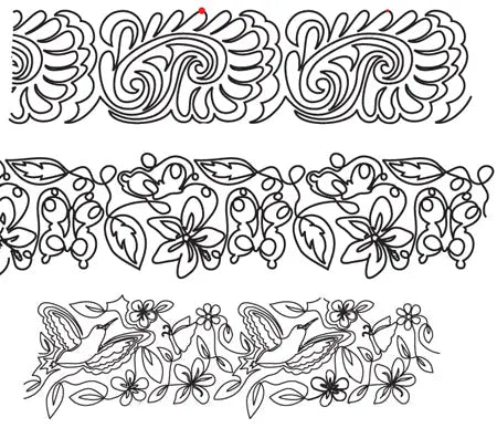 829 Combo Pantograph by Linda V. Taylor - Linda's Electric Quilters