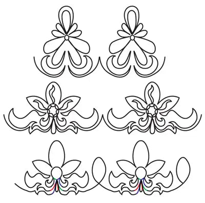 831 Combo Pantograph by Linda V. Taylor - Linda's Electric Quilters