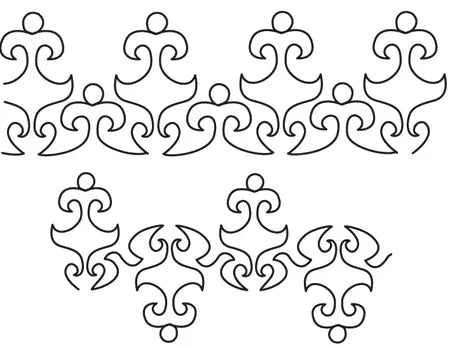 832 Combo Pantograph by Linda V. Taylor - Linda's Electric Quilters