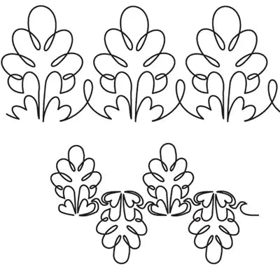 833 Combo Pantograph by Linda V. Taylor - Linda's Electric Quilters