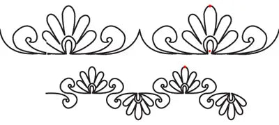 834 Combo Pantograph by Linda V. Taylor - Linda's Electric Quilters