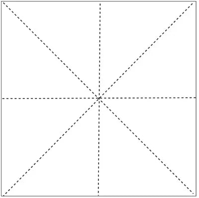 1887 Basic 8 Lines 14" Stencil - Linda's Electric Quilters