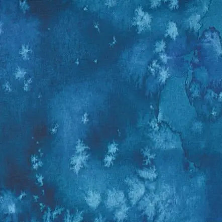 Blue Navy Flow Cotton Wideback Fabric Per Yard Moda Fabrics & Supplies