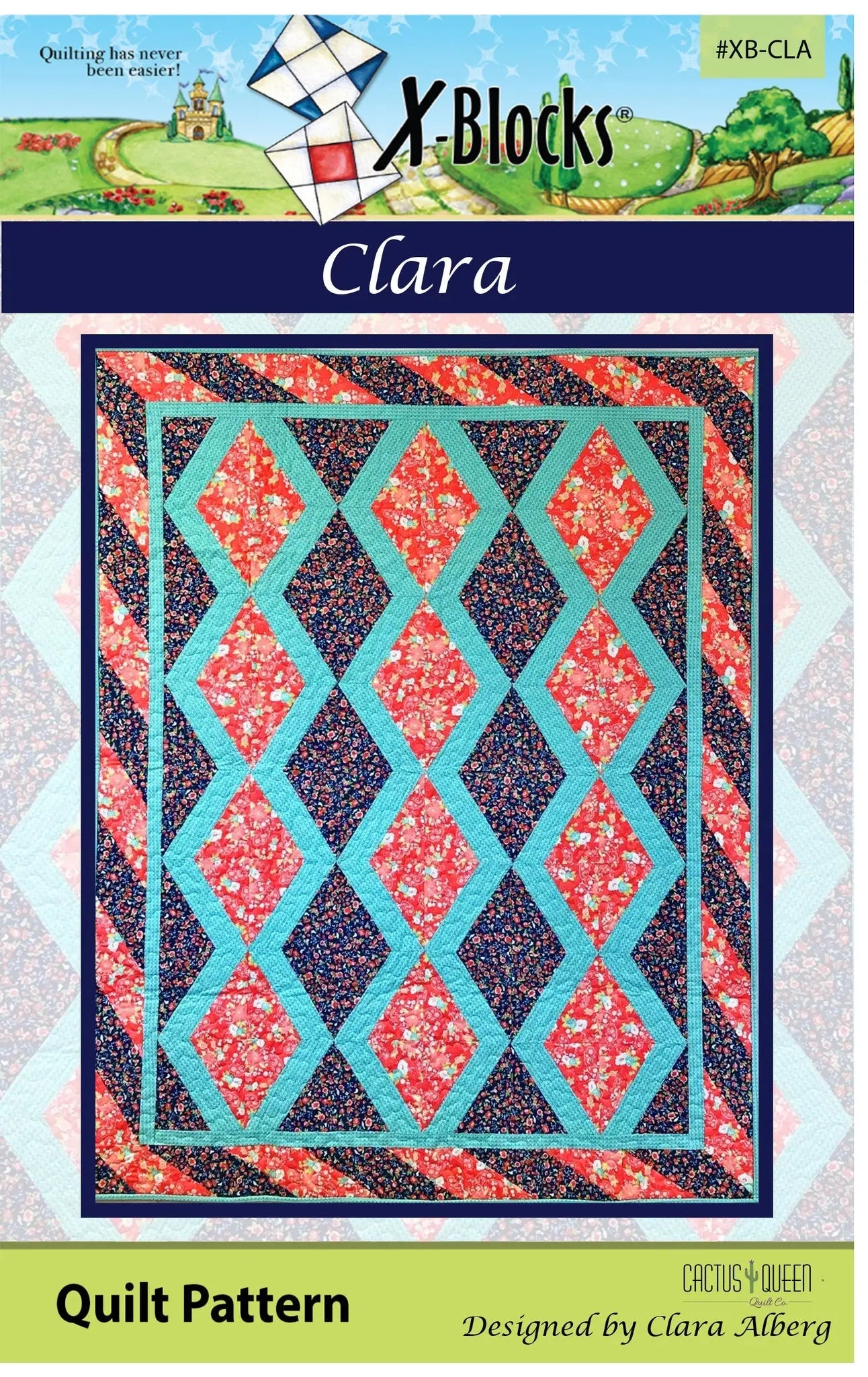 X-Block Clara Pattern - Linda's Electric Quilters