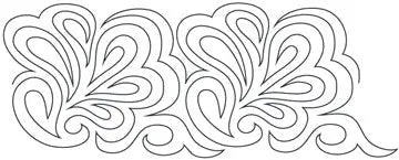 1319 Spin On Feathers Pantograph by Jackie Brown - Linda's Electric Quilters