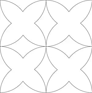 206 Pumpkin Seed Flower Pantograph by Linda V. Taylor - Linda's Electric Quilters