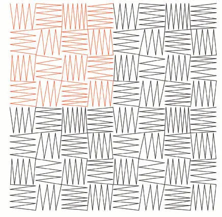 233 Toothache Meadering Pantograph by Linda V. Taylor - Linda's Electric Quilters