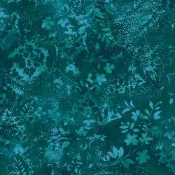 Green Teal Vintage Damask Cotton Wideback Fabric per yard EE Schenck Co